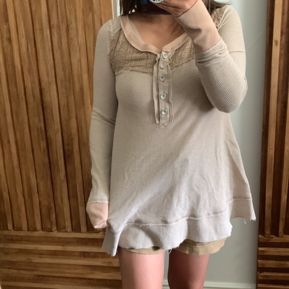 Free People We The Free Basic Thermal Top. S - Picture 8 of 12